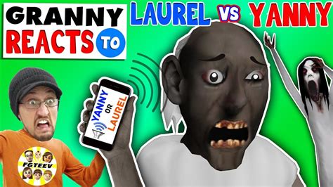 Granny Reacts 2 Yanny Or Laurel While Playing Fortnite Fgteev