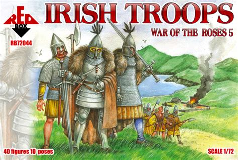War Of The Roses 5 Irish Troops Red Box 72044