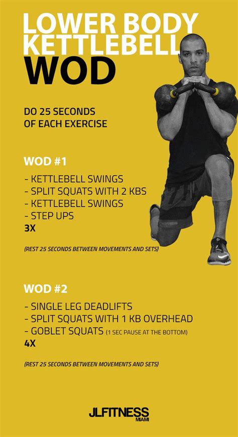 Heres A Kettlebell Wod That Focuses On The Lower Body Do 25 Seconds