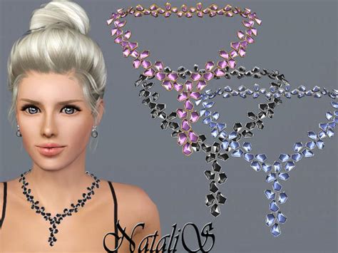 The Sims Resource Cascade Crystal Necklace Fa Fe