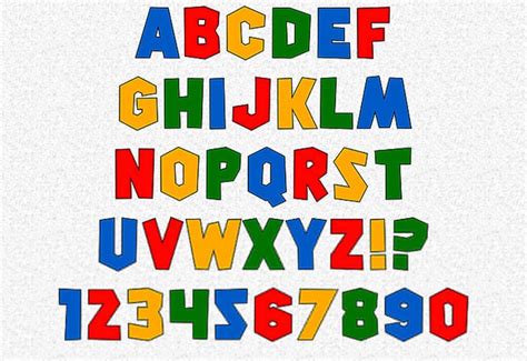 Free Printable Super Mario Letters