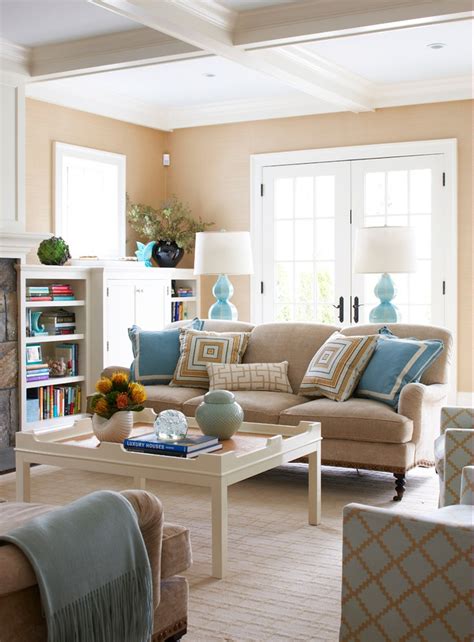 Muse Interiors Tan Living Room Beige Living Rooms Contemporary