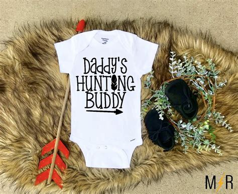 Daddys Hunting Buddy Hunting Onesie Baby Onesie Etsy Hunting