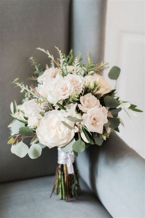 20 elegant white and greenery wedding bouquets oh the wedding day is coming part 2 blush