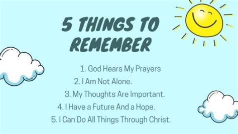 5 Things To Remember Daily Prayer Coach