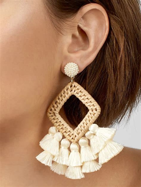 Cute Tassel Earrings That Make A Statement Beaded Tassel Earrings