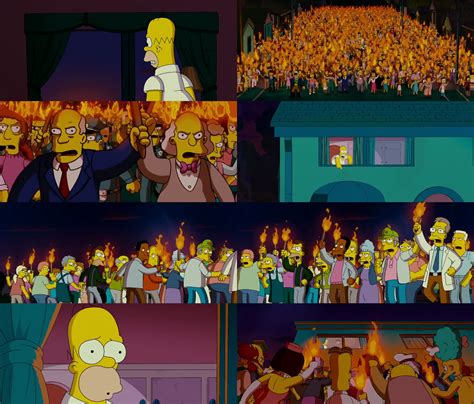The Simpsons Movie The Angry Mob By Dlee1293847 On Deviantart