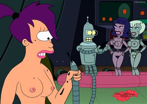 Rule 34 Bender Bending Rodriguez Breasts Chainmale Esther Futurama