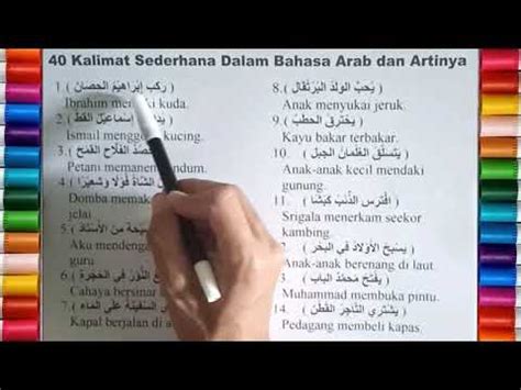 Contoh Kata Tanya Dalam Bahasa Arab Dan Artinya