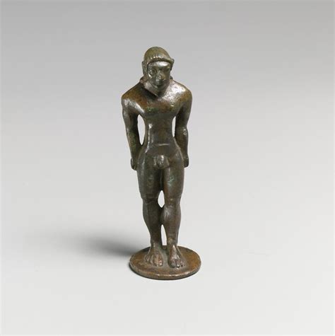 Statuette Of A Youth Etruscan Archaic The Metropolitan Museum Of Art