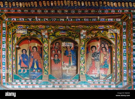 Mural Inside The Ancient 14th Century Ura Kidane Mehret Monastery