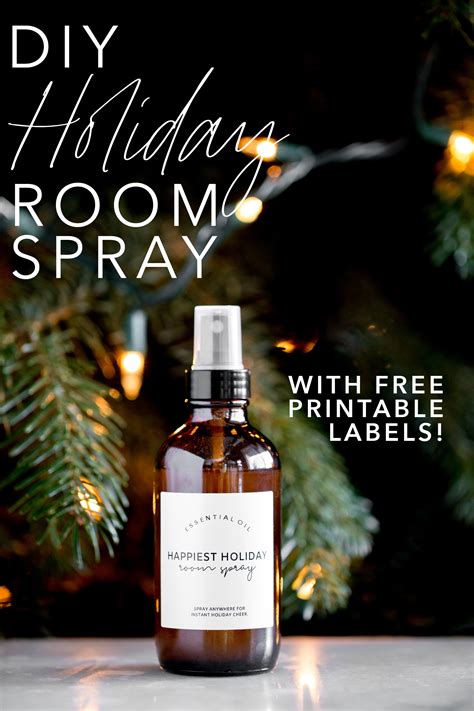 Diy Essential Oil Holiday Room Spray Modern Minimalism