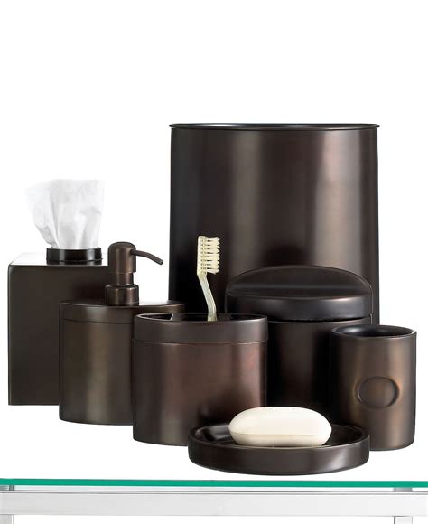 Hotel Collection Bath Accessories Executive Oil Bronze Collection