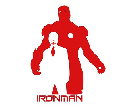 Vector Iron Man Logo Png Iron Man Silhouette Vector A