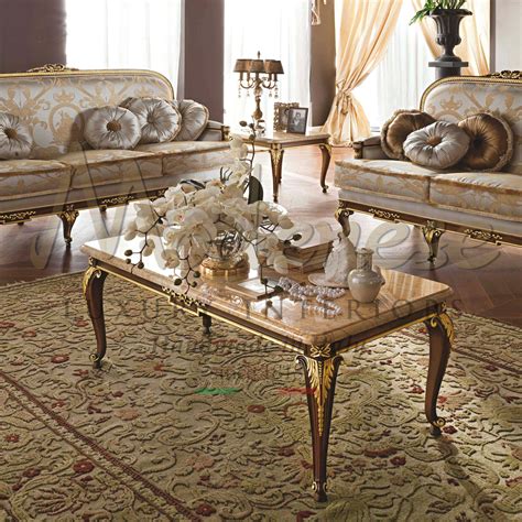 Classic Made In Italy Luxury Wooden Coffee Tables And Side Tables