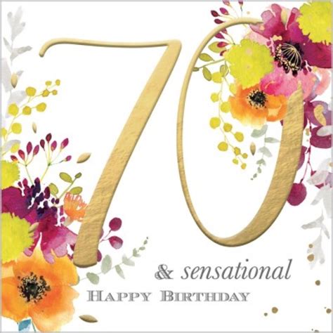 70th Female Birthday Card Ts Online Uk Uk Delivery Yorkshire