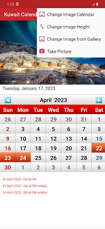 Kuwait Calendar 2023 Mod Apk Taptap