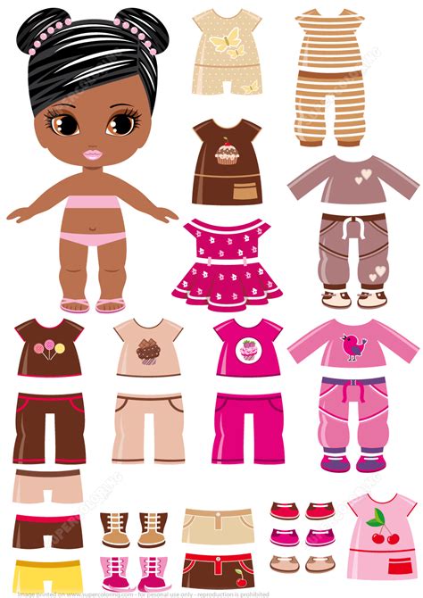 Download paper dolls and clothes files for the little girls in your life. Free Printable Dress Up Paper Dolls | Free Printable