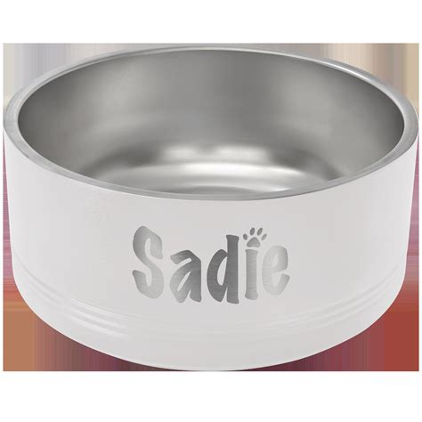 Laser Engraved Stainless Steel Pet Bowls Personalized Dog Etsy