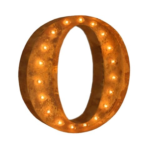 Vintage Marquee Letter O