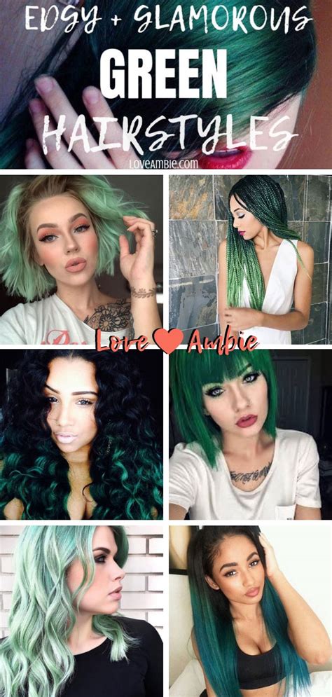 31 Glamorous Green Hairstyle Ideas 2021 Update