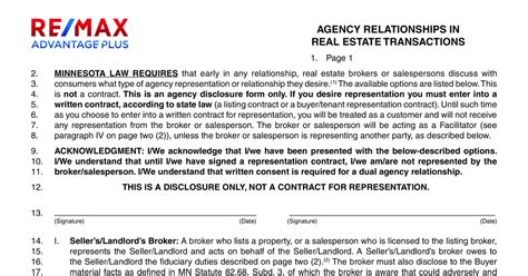 Mnar Agency Relationships In Real Estate Transactions Mnagcydics