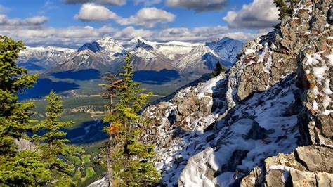 Mountain Nature Landscape Rock Tree Sunset Green Lake