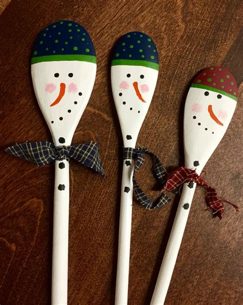 Snowman Wooden Spoons By Me Christmas Spoons Wooden Spoon Crafts