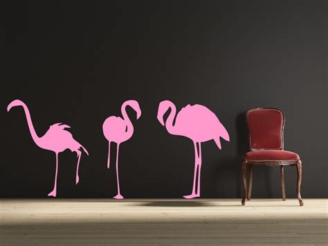 3 Flamingos Vinyl Wall Decal Sticker Decor Designs Decals Bird
