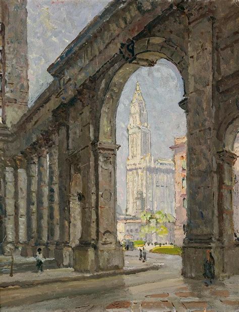 Colin Campbell Cooper American 1856 1937 Woolworth Building New York