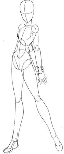 Drawing Female Body Shape Sketch Coloring Page