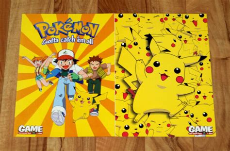 nintendo pokémon gotta catch em all pokemon characters rare poster 42x30cm ebay