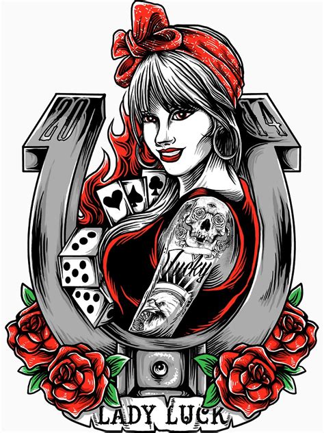 Lady Luck T Shirt By Artemnovus Redbubble