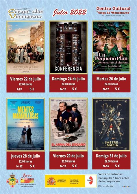 El cine de verano abre sus puertas este viernes | Manzanares