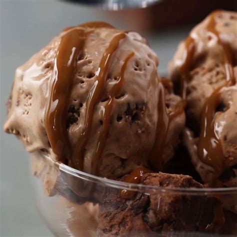 Brownie Caramel Ice Cream Recipe By Tasty