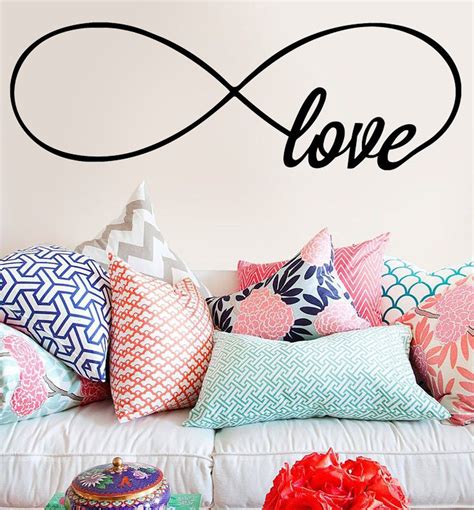 Love Infinity Wall Decal Infinity Love Wall Decal Bedroom Etsy