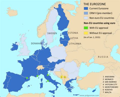 Political Geography Now Eurozone Gains A New Member Country Map