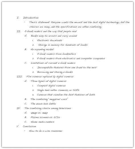 It includes key word outline example! Writing for Success: Outlining | English Composition II ...