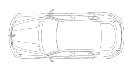 Car Top View Cad Block Design Dwg File Cadbull Images And Photos Finder
