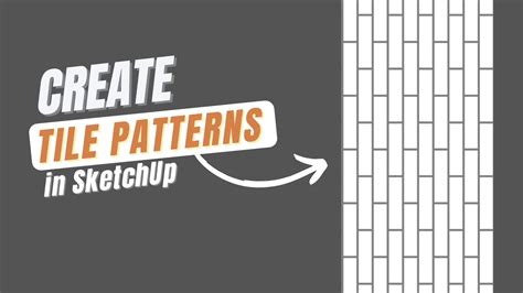 Create A Repeating Tile Texture In Sketchup Youtube