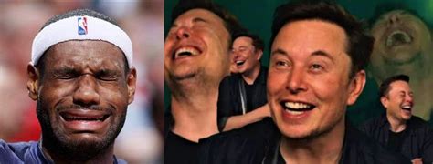 Lebron Cries Elon Laughs Blank Template Imgflip