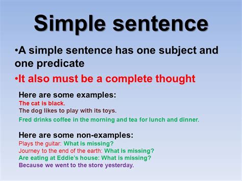 What Is Simple Sentence English Grammar A To Z