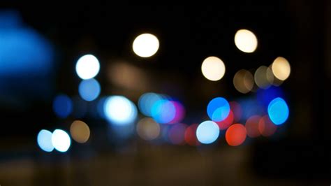 デスクトップ壁紙 日光 夜 反射 青 サークル ボケ ライトトレイル 信号機 色 点灯 形状 闇 マクロ撮影