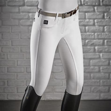 Equiline Cedar Breeches White Horse Riding Competition Breeches