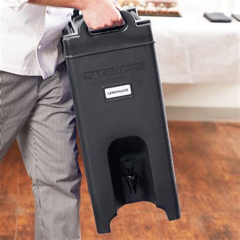 Catergator 5 Gallon Black Insulated Beverage Dispenser