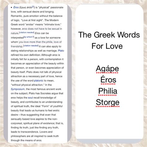 The Greek Words for Love Agápe Éros Philia Storge Greek words Greek words for love Words