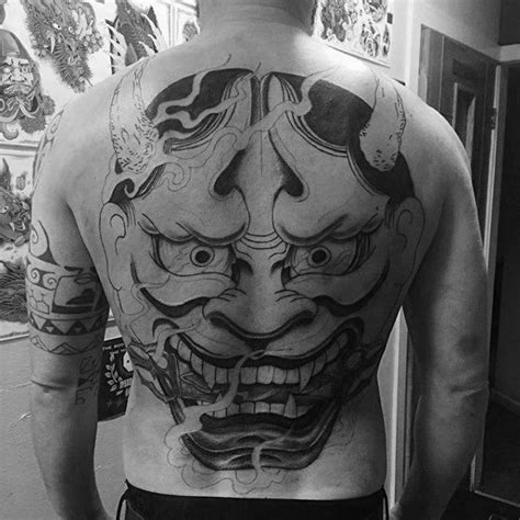 Cool Japanese Demon Tattoo Designs For Men