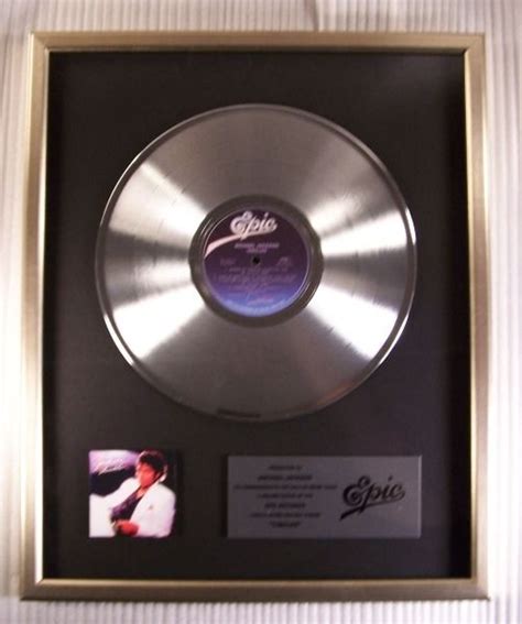 Michael Jackson Thriller Lp Platinum Record Award Catawiki