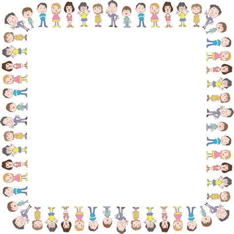 Colorful Kids Frame 3 Openclipart