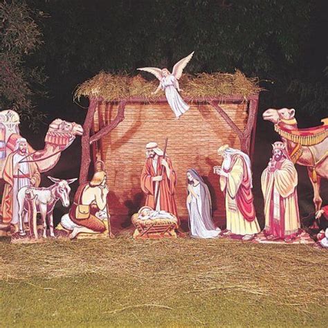 nativity scene plan no 7 woodworking project paper plan h… outdoor nativity